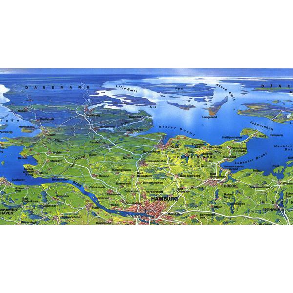 Bacher Verlag Mappa Original MAIR panorama Germania grande