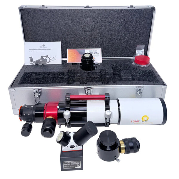 Lunt Solar Systems Telescopio Solare ST 100/700 LS100MT Ha / B1800 PT DS Premium PLUS Kit