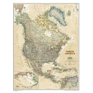 National Geographic Carta antica del Nord America
