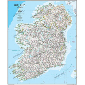 National Geographic Mappa Irland (76 x 91 cm)