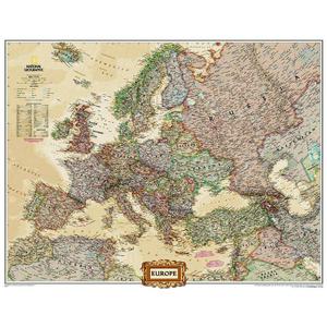 National Geographic Mappa Continentale Carta politica dell'Europa, grande, laminata