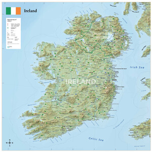 GeoMetro Mappa Irlanda (90 x 90 cm)
