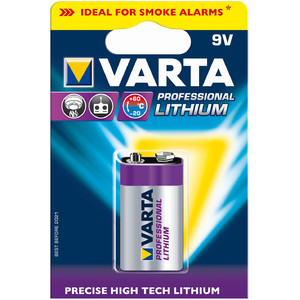 Batteria 9V Varta 42338 – Al Cloruro Di Zinco, Formato E-Block 6F22, Ideale Per Test E Dispositivi Di Sicurezza