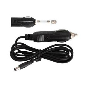 Omegon Cavo per batteria auto (1m) 12V 3A per presa accendisigari auto