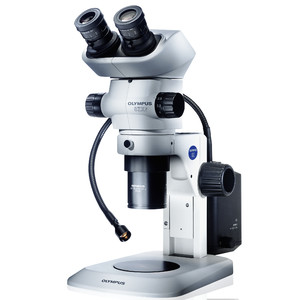 Evident Olympus Microscopio stereo zoom SZ51, per collo di cigno, bino