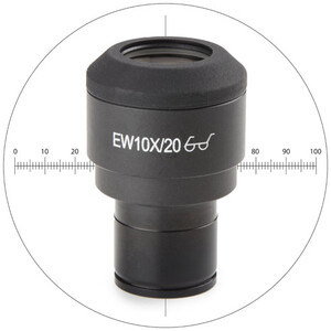 Euromex IS.6010-CM, WF10x/20 mm, 10/100 microm., crosshair, Ø 23.2 mm (iScope)