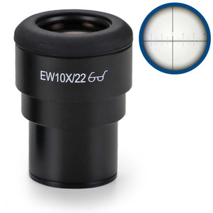 Euromex Oculare di misura IS.6210-CM, WF 10x / 22,10/100 microm., crosshair, Ø 30mm (iScope)