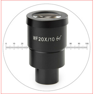 Euromex Oculare di misura HWF 20x/10 mm Okular mit Mikrometer, SB.6020-M (StereoBlue)