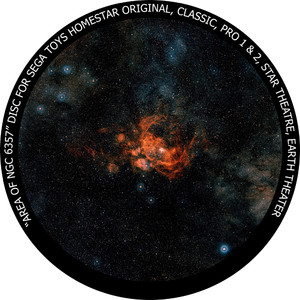 Redmark Diapositiva per il planetario Sega Homestar con la Galassia NGC 6357