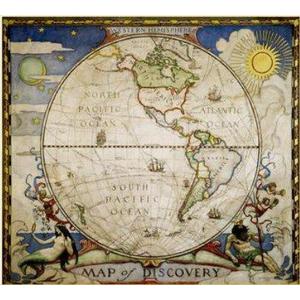 National Geographic Mappa dell'esploratore - Emisfero occidentale