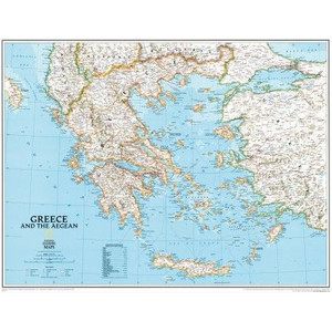 National Geographic Mappa Greece laminated