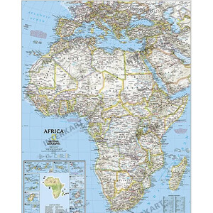 National Geographic Mappa Continentale Africa