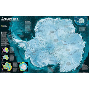 National Geographic Mappa Regionale Antartide