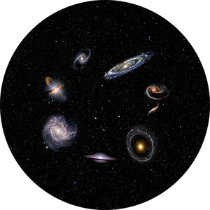 Redmark Diapositiva per planetari Bresser e NG con diverse Galassie