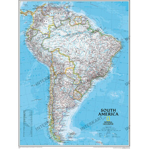 National Geographic Carta continentale South America (91 x 117 cm)