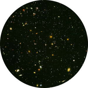 Redmark Diapositiva per planetari Bresser e NG con il campo ultra-profondo (Ultra Deep Field) di Hubble