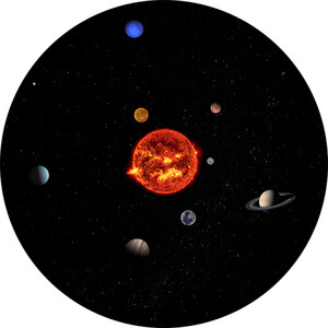 Redmark Diapositiva per planetari Bresser e NG con il Sistema Solare