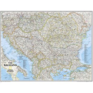 National Geographic Carta regionale dei balcani