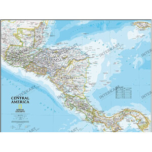 National Geographic Mappa Regionale America Centrale