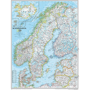 National Geographic Mappa Regionale La Scandinavia