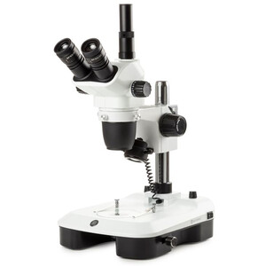 Euromex Microscopio stereo zoom NZ.1903-M, 6.7-45x, Säule,  Auf-u. Durchlicht, trino, Spiegel f. Dunkelfeld, Embryologie