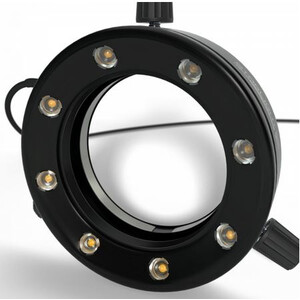 StarLight Opto-Electronics RL66S-80 PW, 8 LED, bianco puro (5600 K), distanza di lavoro 45-180 mm, Ø 66 mm