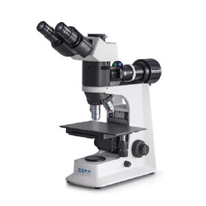Kern Microscopio OKM 173, MET, POL, trino, Inf, planachro, 50x-400x, Auflicht, HAL, 30W