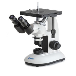 Kern Microscopio invertito OLF 162, invers, MET, bino, DIN planchrom,100x-400x, Auflicht, LED, 3W