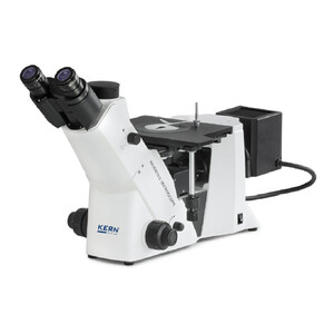 Kern Microscopio invertito OLM 171, invers, MET, POL, trino, Inf planchrom, 50x-500x, Auflicht, HAL, 50W