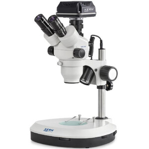 Kern Microscopio OZM544C825, trino, 7-45x, HWF 10x23, Auf-Durchlicht, LED 3W, Kamera, CMOS, 5MP, 1/2.5", USB 2.0