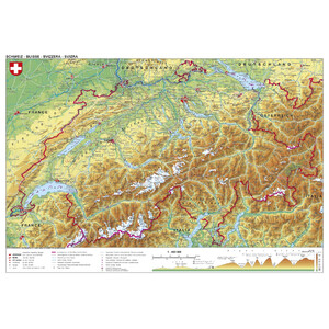 Stiefel Mappa Schweiz physisch (98x68)