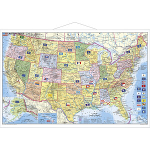 Stiefel Mappa USA politica con CAP
