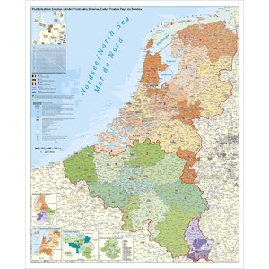 Stiefel Mappa Regionale Benelux mit Postleitzahlen (97x137)