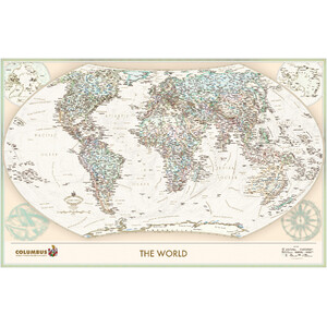 Columbus Mappa del Mondo The World Executive (100x65)