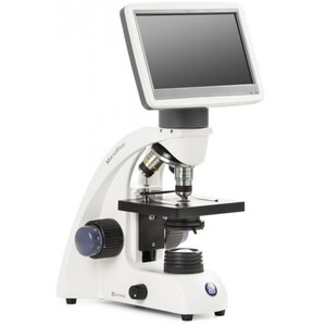 Euromex Microscopio MicroBlue, MB.1051-LCD, 5.6 inch LCD Bildschirm, Achr. 4/10/S40x Objektive, DIN 35mm perf., 40x - 400x, LED, 1W, Kreuztisch