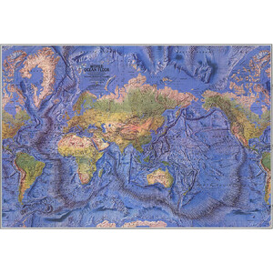 National Geographic Mappa del Mondo physisch (116 x 77 cm)