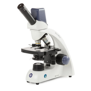 Euromex Microscopio MB.1655-1, mono, DIN 160, achro, 40x-600x, 10x/18, Dl, digital, Akku, LED, 1W