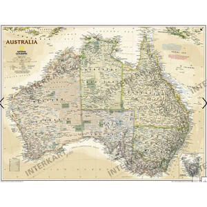 National Geographic Carta continentale Australia (77 x 69 cm)