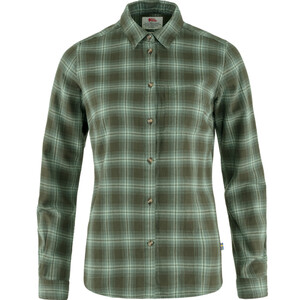 Fjällräven Camicia Övik in flanella W, 662-614 Deep Forest-Patina Green, M