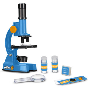 DieMaus Set per microscopio per bambini con custodia