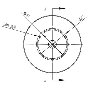 Omegon Adapter con filettatura fotografica da 3/8'' per colonna Pro