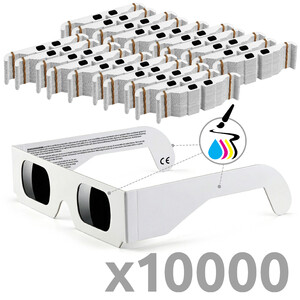 Omegon Occhiali per eclissi solare OEM Solar Safe 10.000 pezzi.