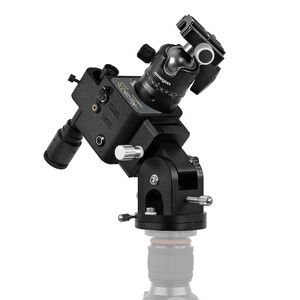 Omegon Montatura Set Segugio Tracker con testa a sfera, testa equatoriale Deluxe e cercatore polare