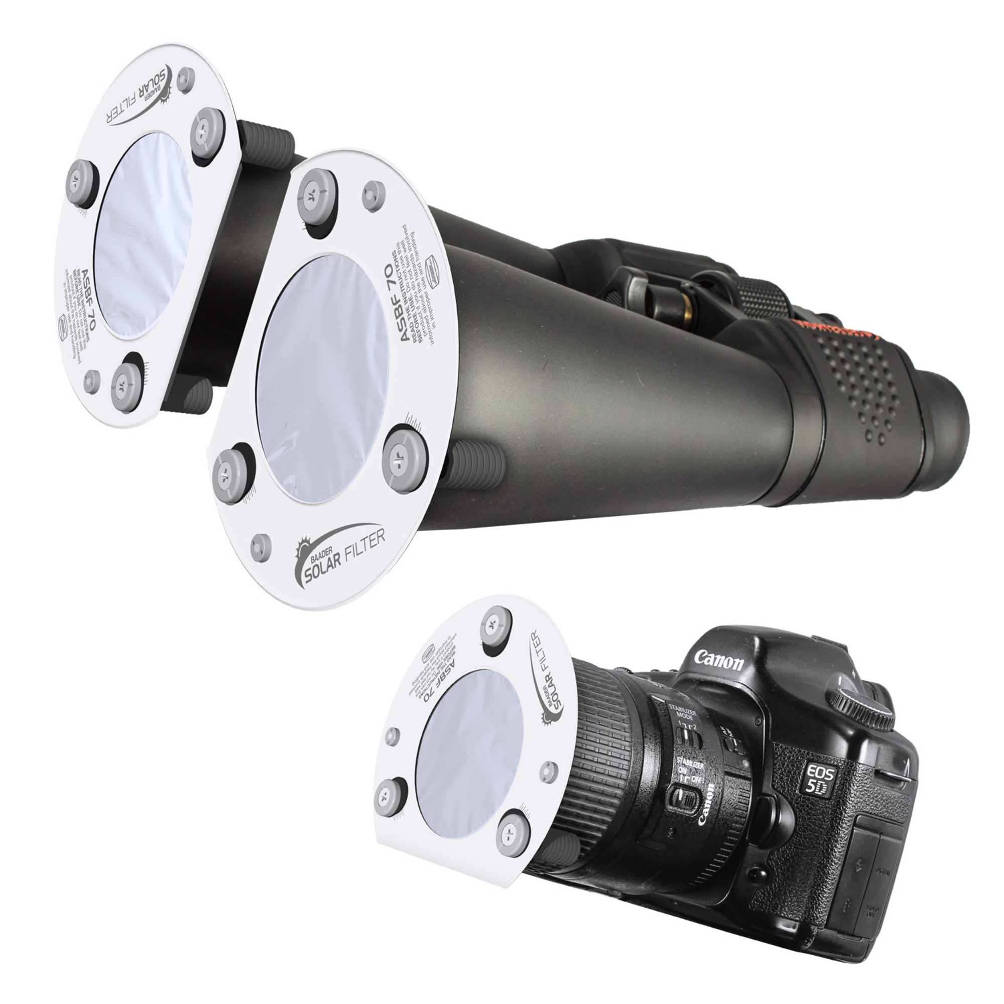 Filtro Solare Omegon 130mm Per Telescopi – Pellicola AstroSolar Baader ND5, Montatura In Plastica, Osservazione Sicura - 3
