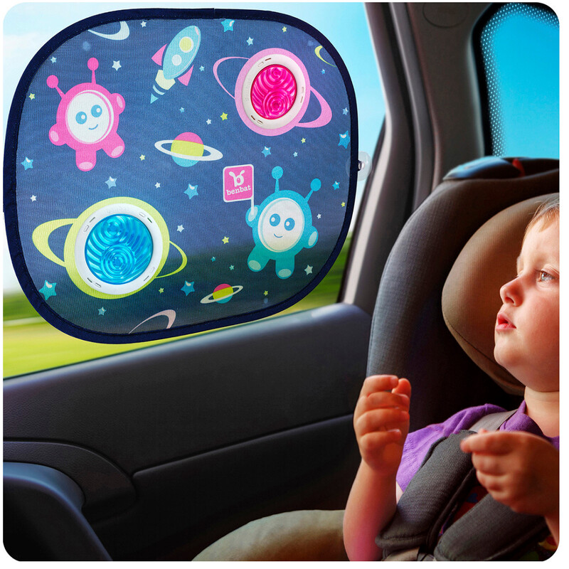 Benbat Parasole per auto per bambini (44 x 38 cm) – 2 pezzi