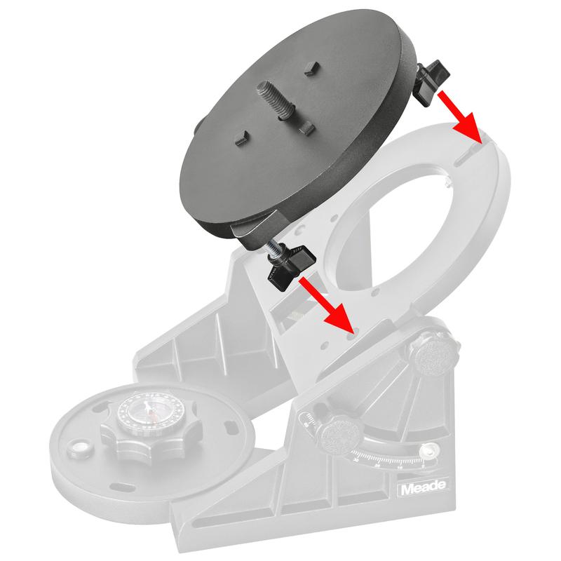 Meade Piastra per adattare LX90 su testa equatoriale Ultra Wedge
