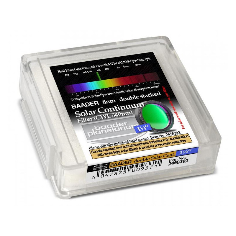 Baader Filtro solare 1,25" Continuum stack 2 filtri