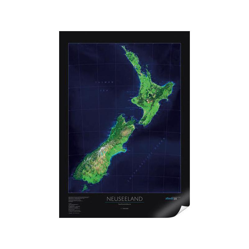 albedo 39 Mappa Nuova Zelanda