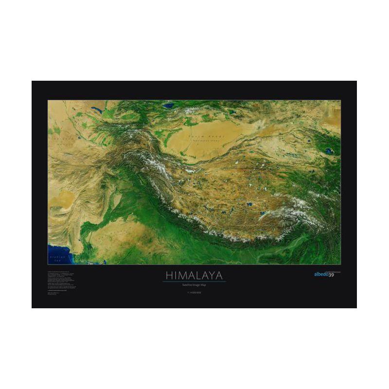 albedo 39 Mappa Regionale Himalaya / Tibet