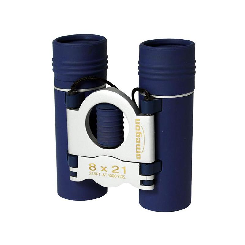 Omegon Binocolo Pocketstar 8x21, blu